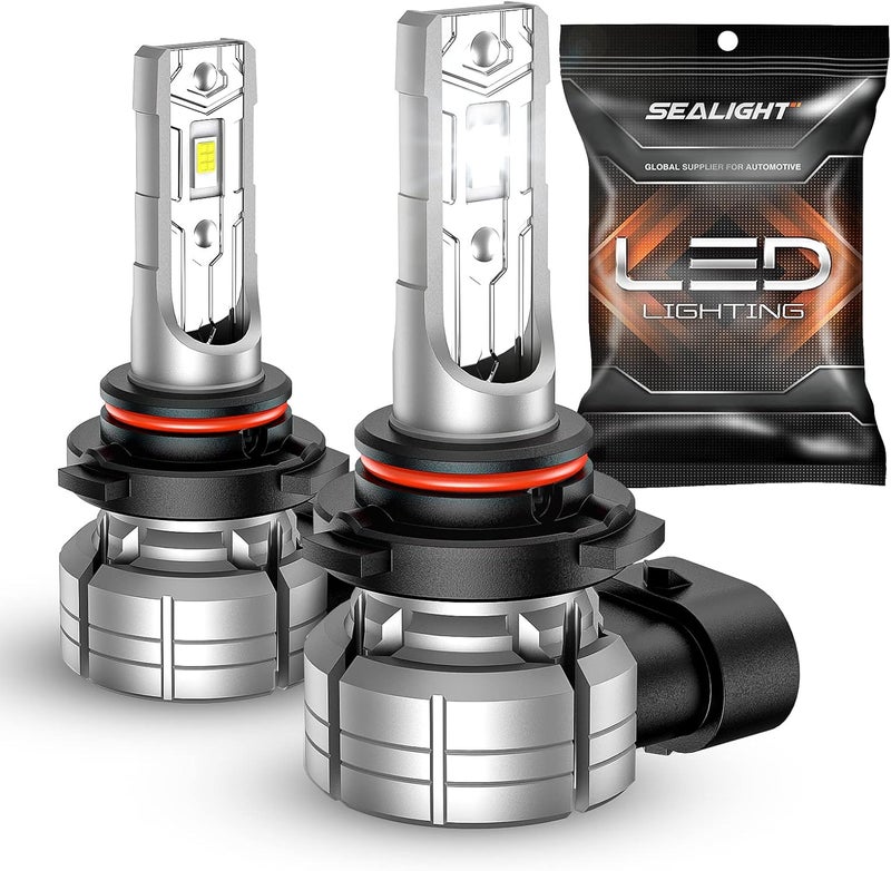 SEALIGHT 9145 لمبات ضوء الضباب LED، 12000LM 6500K ضوء ضباب أبيض بارد، 24W 5530 شرائح CSP لمبات ضوء الضباب 9145/9140/H10، مصابيح ضباب أمامية للسيارات، الشاحنات، SUVs، غير قطبية، عبوة من 2 - Image 1